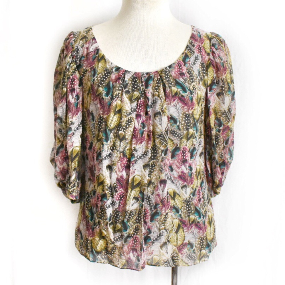Anthropologie {Leifsdottir} Feather Fiesta Blouse